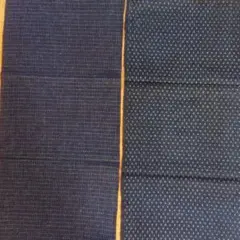 古布　藍染木綿書生絣、藍染木綿蚊絣セット Y64-3