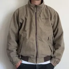 00s Columbia ウォームアップジャケット グレンチェック 短丈 M