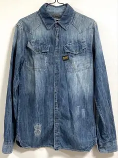 G-STAR RAW ジースターロウ デニムシャツ 長袖シャツ ワークシャツ