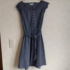 earth music&ecology デニムブルー ワンピース