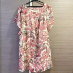 花柄ワンピース　ルクールブラン