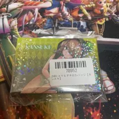 戦国乙女　ぱちくじ　スクエアホロ缶バッジ　カンスケ