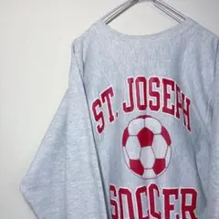 90s チャンピオン　リバースウィーブ　三段　刺繍タグ　ビッグプリント　肉厚