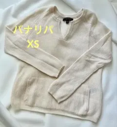 BANANA REPUBLIC 100%カシミヤ Vネックセーター XS