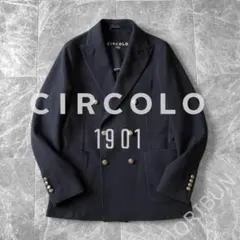 Circolo コットンピケストレッチ鹿の子ジャージー 2Bジャケット 干場 Circolo コットンピケストレッチ鹿の子ジャージー 2Bジャケット 干場