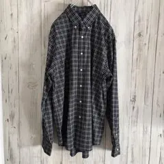 未使用メンズPOLO RALPH LAUREN チェックボタンダウン長袖シャツ