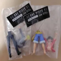 ガチャガチャ　HG　ワンピース０１　モンキー・D・ルフィ　サンジ