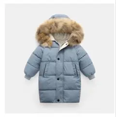 【130相当】ファー付きダウンコート