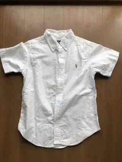 ラルフローレン　白　半袖　シャツ　120
