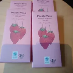 People Tree オーガニックストロベリーチョコレート 85g4枚セットのサムネイル