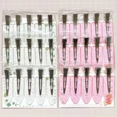 前髪クリップ キラキラ クリア系 まとめ売り 台紙付き ホイップデコ