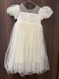ドレス キッズ 100 ワンピース パフスリーブ フォーマル 発表会 結婚式