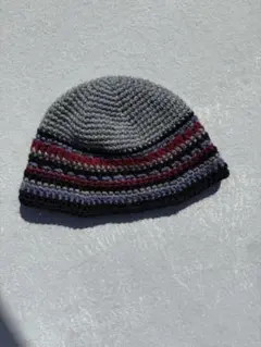クラッシャーハット　バケットハット　ビーニー ハンドメイド