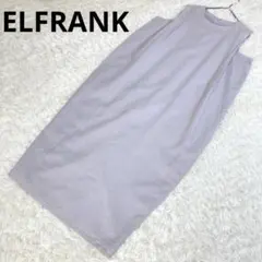 ELFRANK　エルフランク　麻混Iラインノースリーブロング丈ワンピース　Fのサムネイル