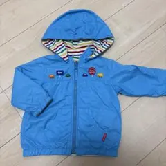 良品　ミキハウス　リバーシブル　ウインドブレーカー　80