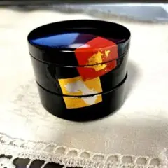 漆器 菓子器 喰籠 黒塗 金箔 銀箔 伝統工芸　薬味入れ　レア