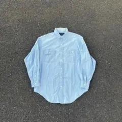 Ralph Lauren シャンブレー　シャツ　ブルー