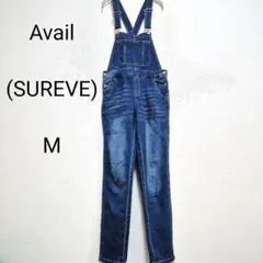 アベイル　シュリーブ　デニムオーバーオール　ブルー　サロペット　M