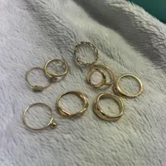 リング 指輪 レディース ゴールド 8点まとめ売り