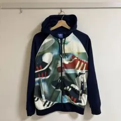 adidas グラフィックプリント パーカー　アディダス