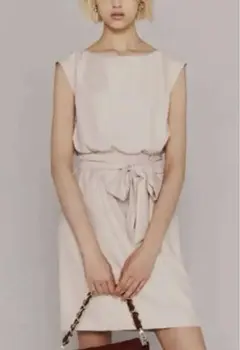 【MERCURYDUO】フロントリボンブラウジングワンピース(フリーサイズ)