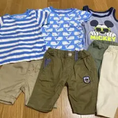 80cm Tシャツとショートパンツ　7着セット