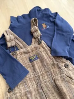 【トップス付】OshKoshロンパース・カバーオール オシュコシュオーバーオール