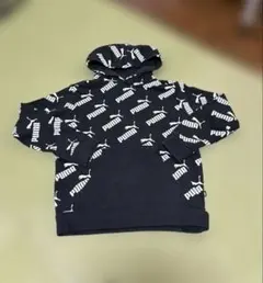 PUMA ロゴプリント フード付きパーカー