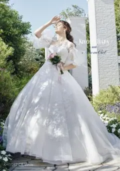 【値下げ】ウエディングドレス キヨコハタ(クリーニング済、パッケージ済) 品番：KH-0570 gray ※現在店頭での取り扱いは終了しております