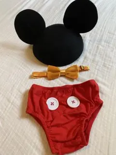 1歳　ミッキー コスプレ　衣装　3点セット