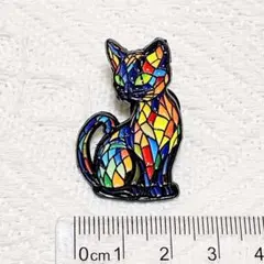 猫 ネコ カラフル ピンバッチ ピンバッジ ピンズ ブローチ
