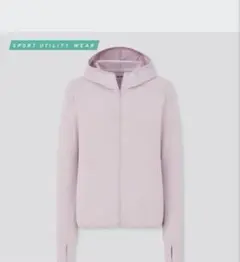 UNIQLO✨くすみピンク エアリズムAIRism UVカットジップパーカー