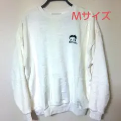 ベティ・ブープ▪刺繍▪フリース▪ トレーナー▪Ｍサイズ▪スウェット▪新品未使用