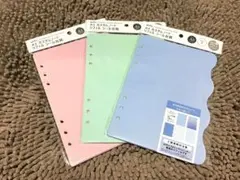セリア A5カスタムノート リフィルシール台紙 3点