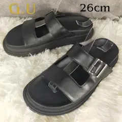GU サンダル ブラック バックル 26cmのサムネイル