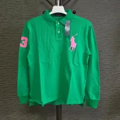 【タグ付・新品・超美品】ポロラルフローレン 長袖ポロシャツ ビックポニー L