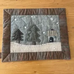 クリスマス パッチワーク インテリア　ハンドメイド