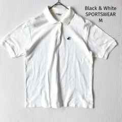 Black & White SPORTSWEAR ポロシャツ【M】犬 ドッグ