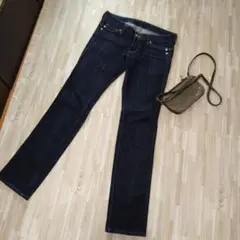 ボブソン　BOBSON　ダークブルースリムフィットデニム　М　ストレッチ