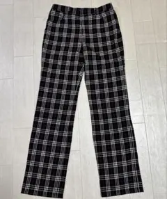 Burberrys バーバリーブルーレーベルブラックチェック柄パンツ38