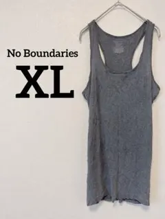 No Boundaries 【XL】グレー タンクトップ インナー 無地