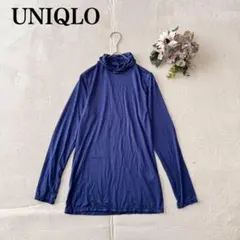 【ユニクロ】ヒートテックタートルネックTシャツ（L)シンプル カジュアル