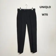 상태좋음 ユニクロ ヒートテックスマートスリムフィットパンツ ストライプ w70