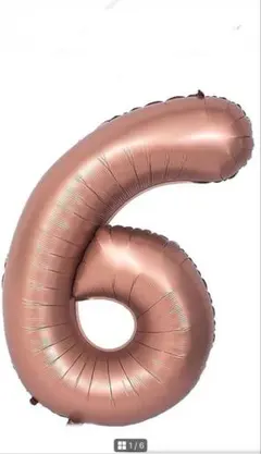 40インチ 誕生日 数字バルーン 数字 6 風船 バースデー デコレーション