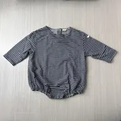 MONBEBE ストライプロンパース Lサイズ
