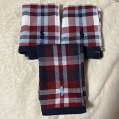 ♪ 新品　ポロ　ラルフローレン タオル　ハンカチ　ハンドタオル　３枚セット