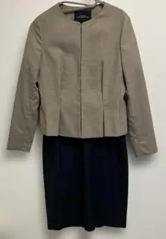 パーツ付き ワンピース　ノーカラージャケット　卒業式　卒園式　セレモニー　入学式