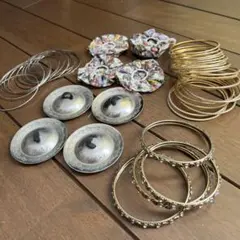 ベリーダンス　ジル　フィンガーシンバル　インド製 バングルまとめ売り