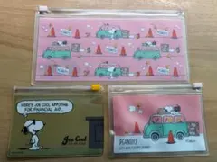新品 SNOOPY スヌーピー スライドケース ピーナッツ カード ポーチ