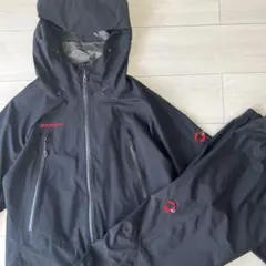 【未使用品】刺繍ロゴ‼️ MAMMUT GORE-TEX レインスーツ上下セット MAMMUT レインスーツ（上下セット）｜雨具、レインウエア